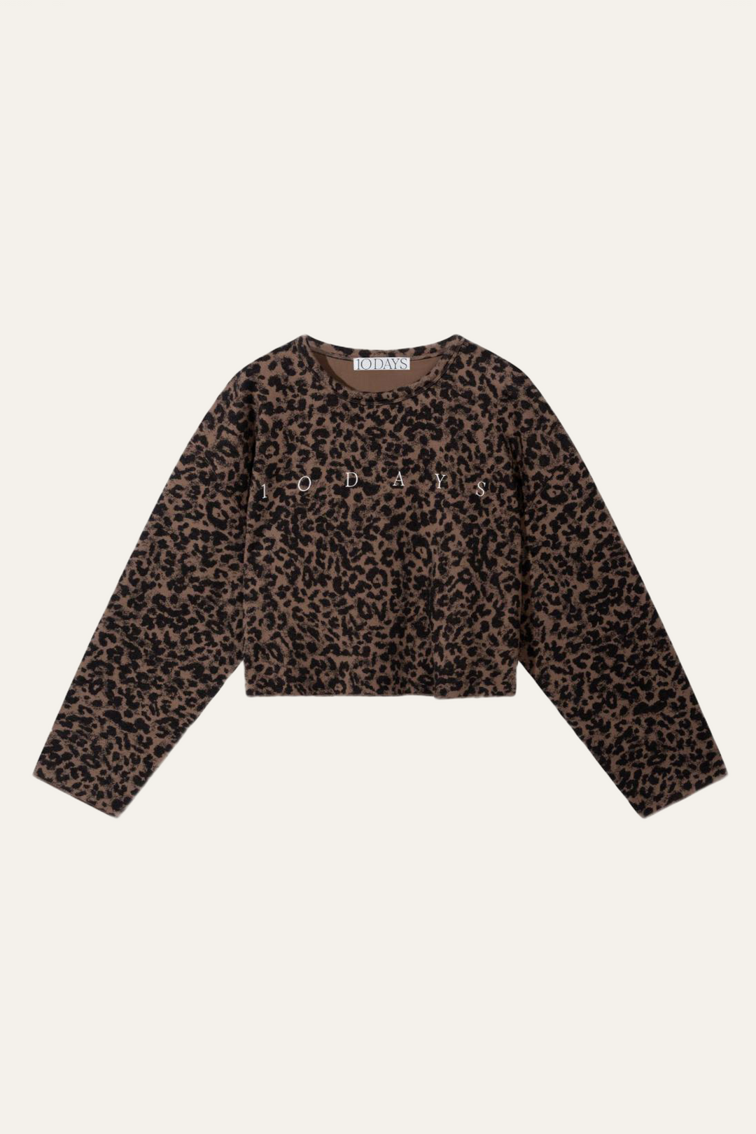 10 Days Amsterdam - cropped sweater leopard