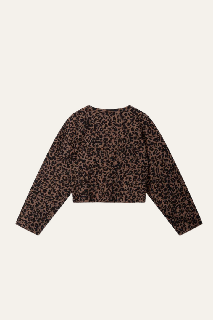 10 Days Amsterdam - cropped sweater leopard